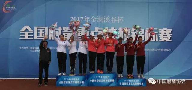 2017全国射箭重点体校锦标赛:长春市代表队获得男团亚军